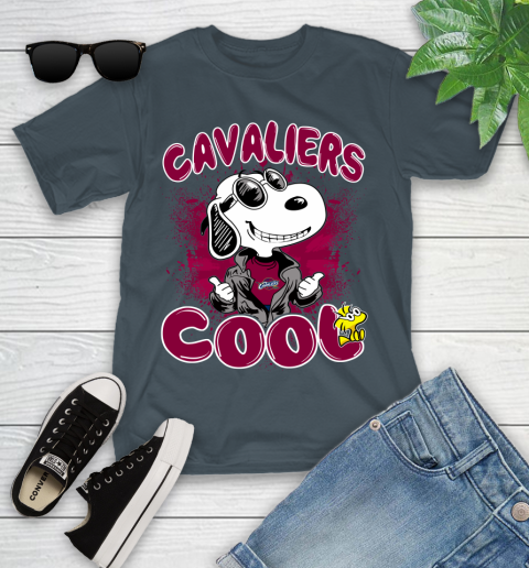 NBA Basketball Cleveland Cavaliers Cool Snoopy Shirt Youth T-Shirt 9
