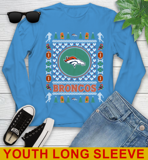 Denver Broncos Merry Christmas NFL Football Loyal Fan Youth Long Sleeve 8
