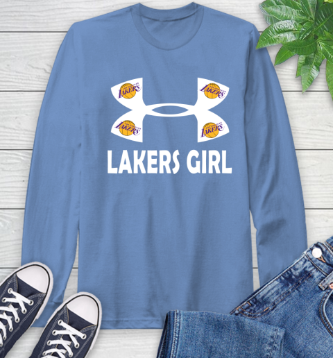 NBA Los Angeles Lakers Girl Under Armour Basketball Sports Long Sleeve T-Shirt 12