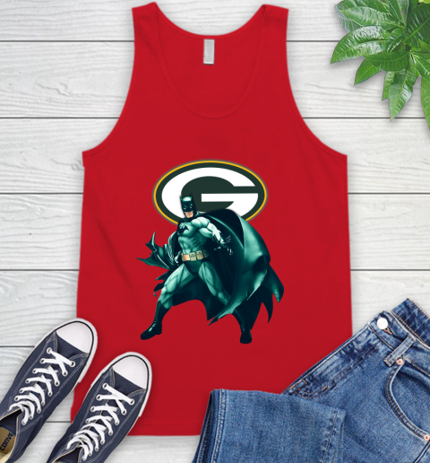 NFL Batman Football Sports Green Bay Packers Tank Top 6