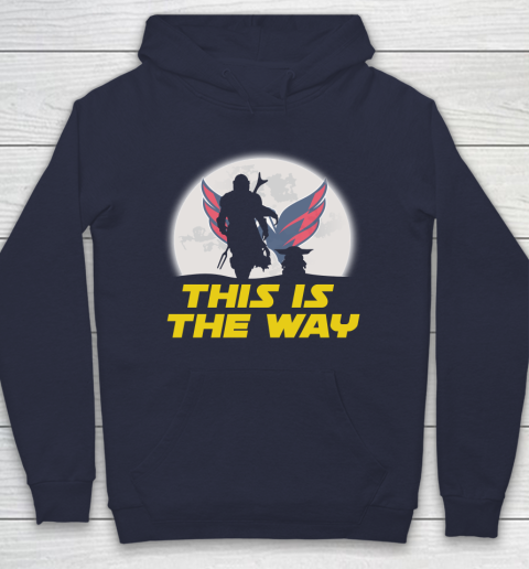 Washington Capitals NHL Ice Hockey Star Wars Yoda And Mandalorian This Is The Way Hoodie 2