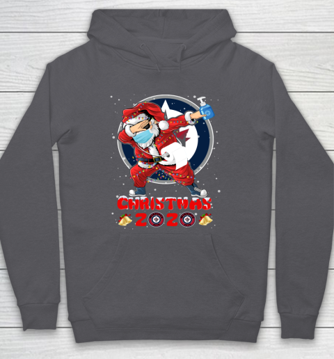 Winnipeg Jets Funny Santa Claus Dabbing Christmas 2020 NHL Hoodie 4