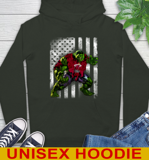 Miami Heat Hulk Marvel Avengers NBA Basketball American Flag Hoodie 12