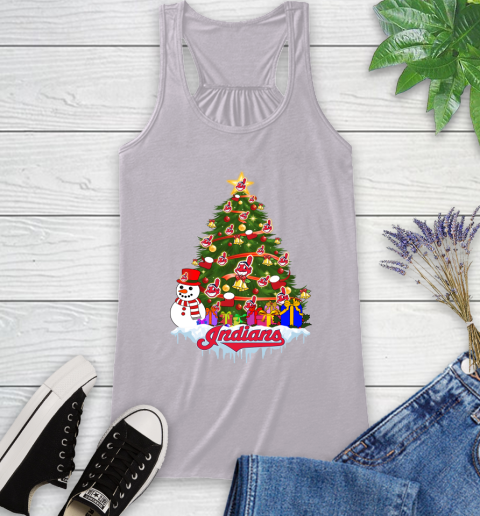 Cleveland Indians Merry Christmas MLB Baseball Sports Racerback Tank 5