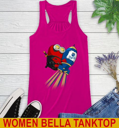 MLB Baseball Kansas City Royals Deadpool Minion Marvel Shirt Racerback Tank 6