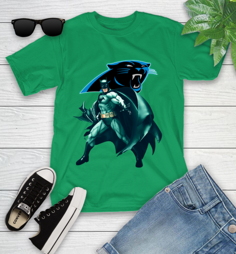 NFL Batman Football Sports Carolina Panthers Youth T-Shirt 6