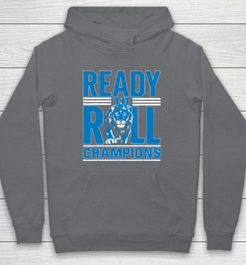 Detroit Ready To Roll Funny Lion Graphic Hoodie 3