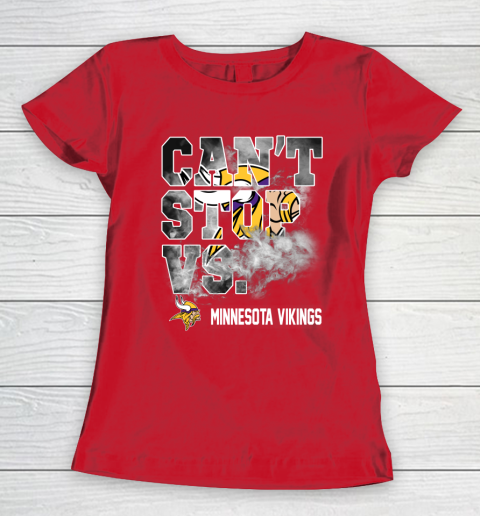 NFL Minnesota Vikings Can't Stop Vs Women's T-Shirt 9