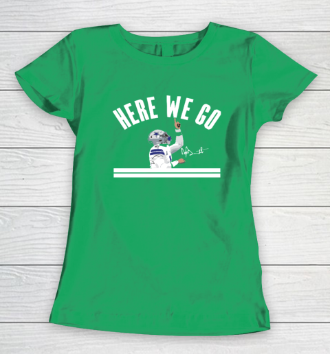 Dak Prescott Cowboys Here We Go Women's T-Shirt 4