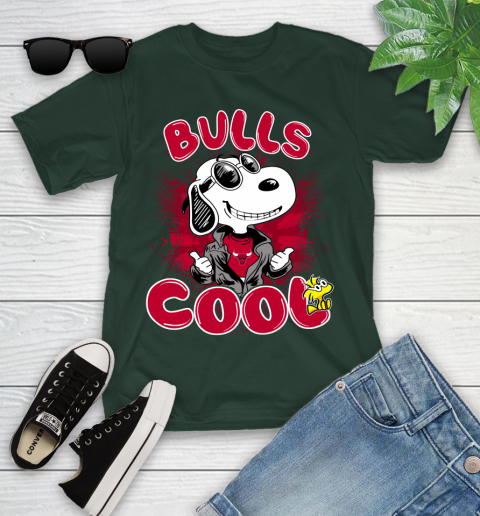 NBA Basketball Chicago Bulls Cool Snoopy Shirt Youth T-Shirt 4