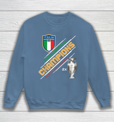 Italy Champions 2020 Euro Forza Azzurri Italia Football Sweatshirt 6