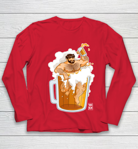 ADAM LIKES A BIG BEER LGBT Gay Pride Youth Long Sleeve 8