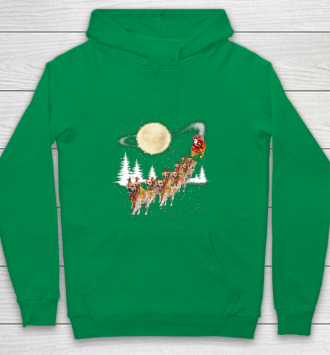 Golden Retriever Reindeer Christmas Youth Hoodie 4