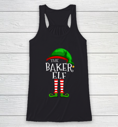 Baker Elf Family Matching Group Christmas Gift Funny Racerback Tank