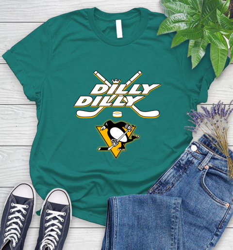 NHL Pittsburgh Penguins Dilly Dilly Hockey Sports Women's T-Shirt 12