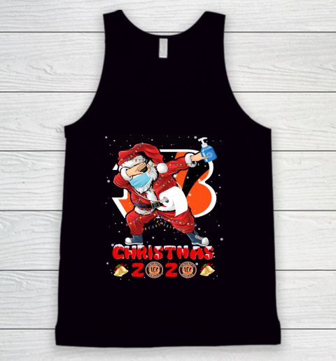 Cincinnati Bengals Funny Santa Claus Dabbing Christmas 2020 NFL Tank Top