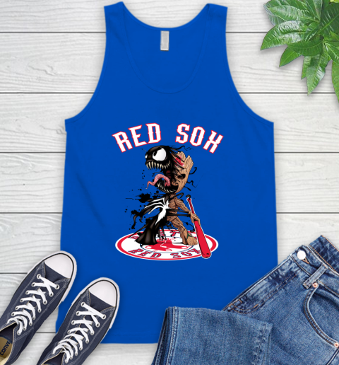 MLB Boston Red Sox Baseball Venom Groot Guardians Of The Galaxy Tank Top 5