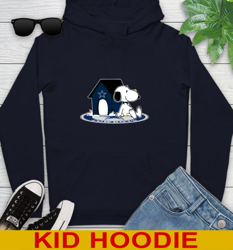 NFL Football Dallas Cowboys Snoopy The Peanuts Movie Shirt Youth Hoodie 4