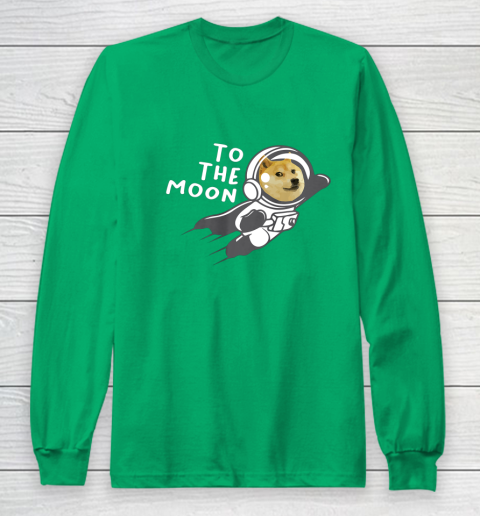 Dogecoin to the Moon Shirt Hodl Doge Coin Crypto Currency Long Sleeve T-Shirt 4