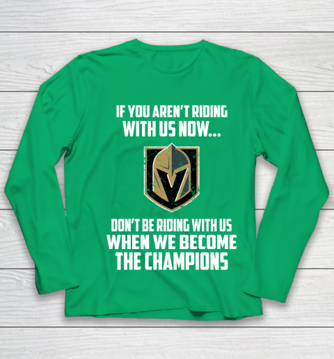 NHL Vegas Golden Knights Hockey We Become The Champions Youth Long Sleeve 4