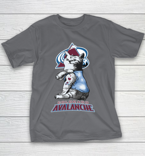 NHL My Cat Loves Colorado Avalanche Hockey Youth T-Shirt 5