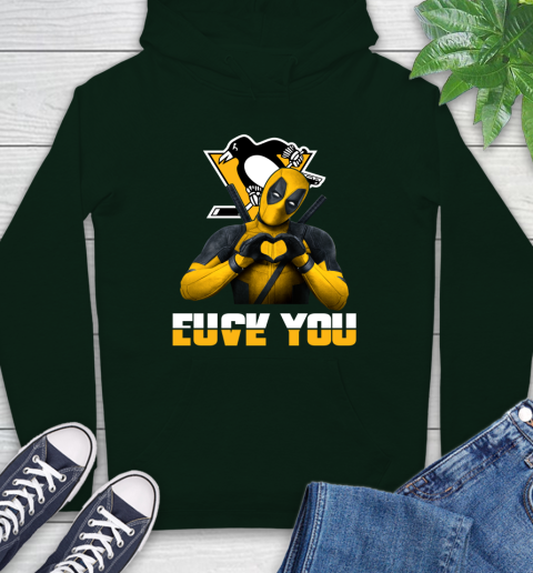 NHL Pittsburgh Penguins Deadpool Love You Fuck You Hockey Sports Hoodie 12