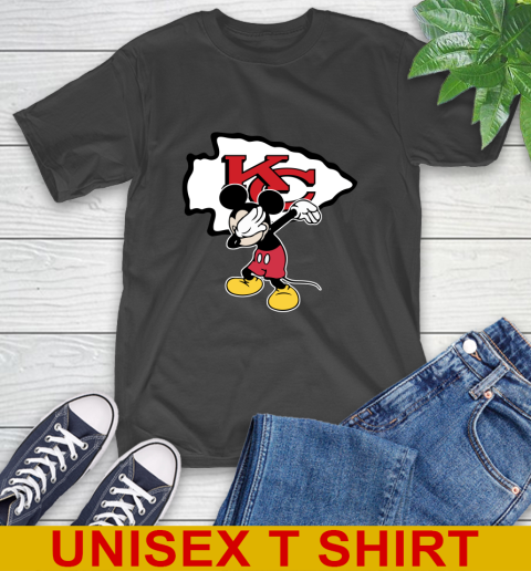 Kansas City Chiefs NFL Football Dabbing Mickey Disney Sports T-Shirt 2