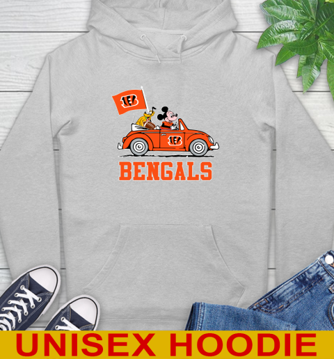 NFL Football Cincinnati Bengals Pluto Mickey Driving Disney Shirt Hoodie 6