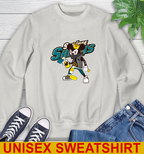 San Jose Sharks NHL Hockey Mickey Peace Sign Sports Sweatshirt 12