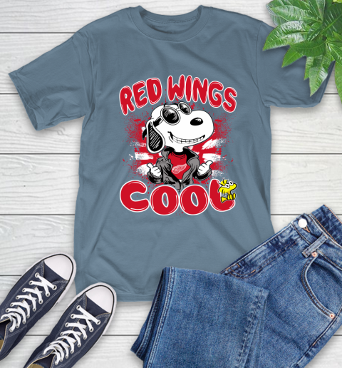 NHL Hockey Detroit Red Wings Cool Snoopy Shirt T-Shirt 9