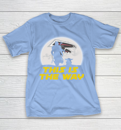Atlanta Falcons NFL Football Star Wars Yoda And Mandalorian This Is The Way T-Shirt 10