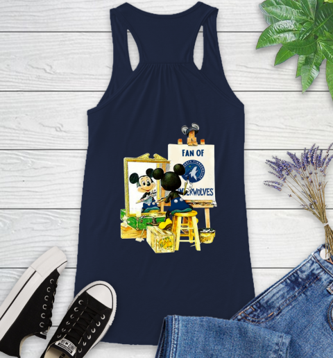 NBA Basketball Minnesota Timberwolves Mickey Drawing Shirt 44