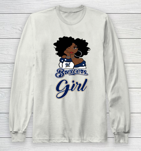Milwaukee Brewerss Girl MLB Long Sleeve T-Shirt 12