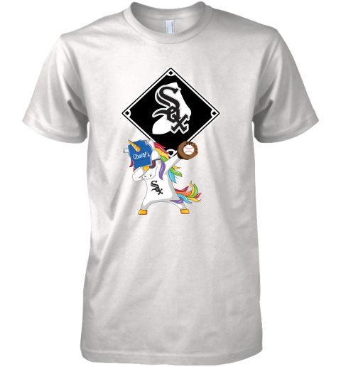 Hip Hop Dabbing Unicorn Flippin Love Chicago White Sox Premium Men's T-Shirt