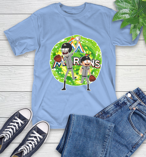 MLB Miami Marlins Rick And Morty Baseball Sports T-Shirt 11
