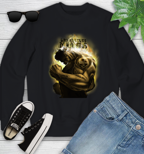Los Angeles Kings NHL Hockey Hulk Marvel Avengers Sports Youth Sweatshirt