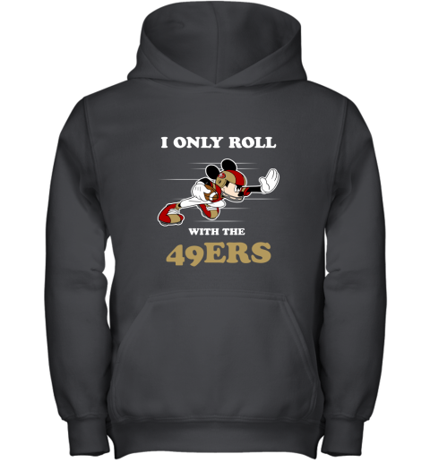 NFL Mickey Mouse I Only Roll With Arizona Cardinals Youth T-Shirt 