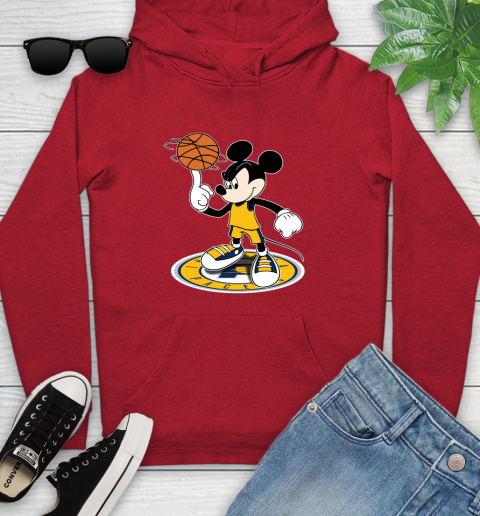 NBA Basketball Indiana Pacers Cheerful Mickey Disney Shirt Youth Hoodie 10