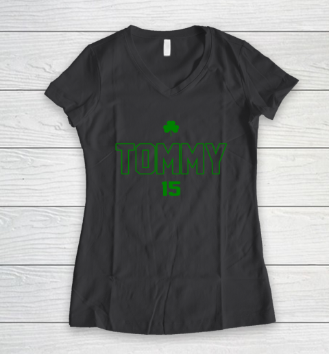 Celtics Tommy 15 Women's V-Neck T-Shirt 6