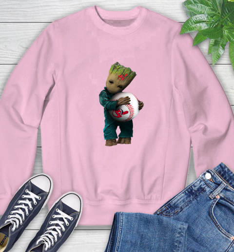 MLB Groot Guardians Of The Galaxy Baseball Sports Cleveland Indians Sweatshirt 9