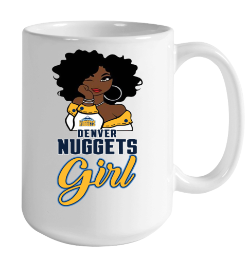 Denver Nuggets Girl NBA Color Changing Mug 15oz 2