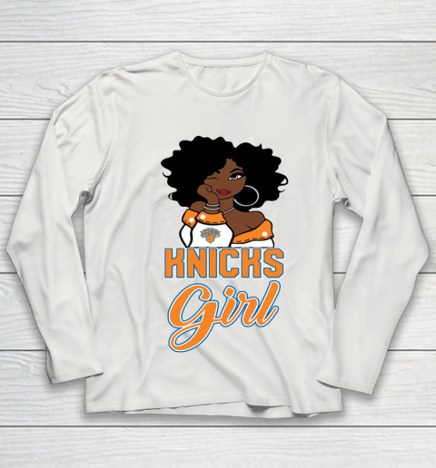 New York Knicks Girl NBA Youth Long Sleeve 11