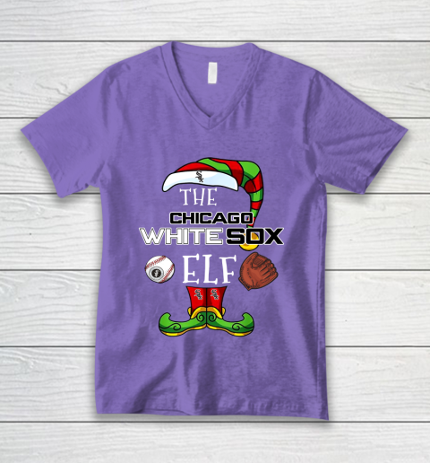 Chicago White Sox Christmas ELF Funny MLB V-Neck T-Shirt 8