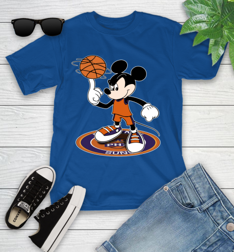 NBA Basketball Phoenix Suns Cheerful Mickey Disney Shirt Youth T-Shirt 9