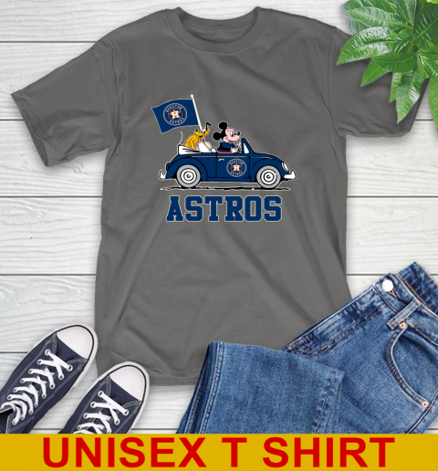 MLB Baseball Houston Astros Pluto Mickey Driving Disney Shirt T-Shirt 8