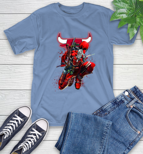 NBA Deadpool Marvel Comics Sports Basketball Chicago Bulls T-Shirt 11