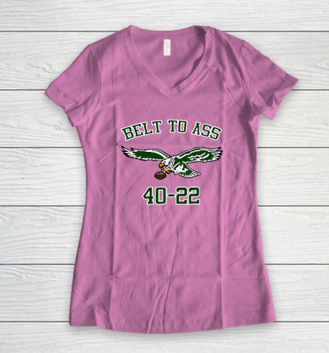 Belt to Ass 40  22 Women's V-Neck T-Shirt 6