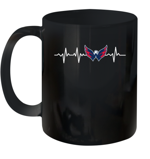 Washington Capitals NHL Hockey Heart Beat Shirt Ceramic Mug 11oz