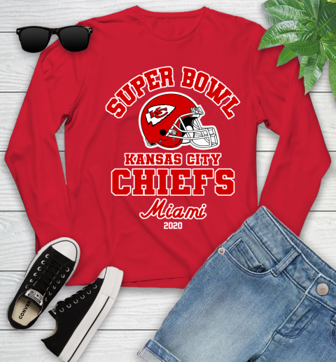 Kansas City Chiefs Super Bowl Champion Miami Logo 2020 NFL Shirts 122