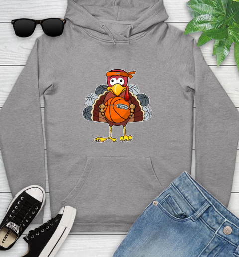 San Antonio Spurs Turkey thanksgiving day Youth Hoodie 6
